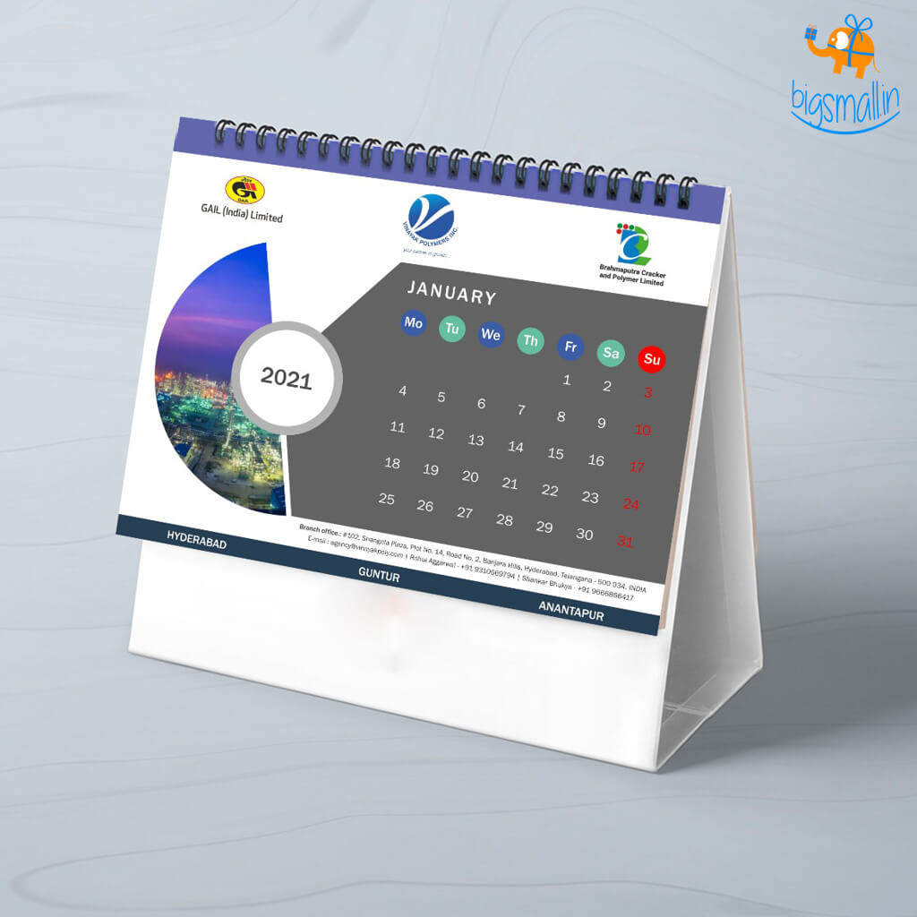 Customized Calendar - GAIL | BCPL | Vinayak Polymers Customized Calendar - GAIL | BCPL | Vinayak Polymers