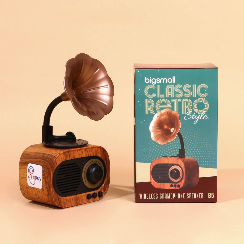 FingPay - Customized Vintage Gramophone Bluetooth Speaker FingPay - Customized Vintage Gramophone Bluetooth Speaker