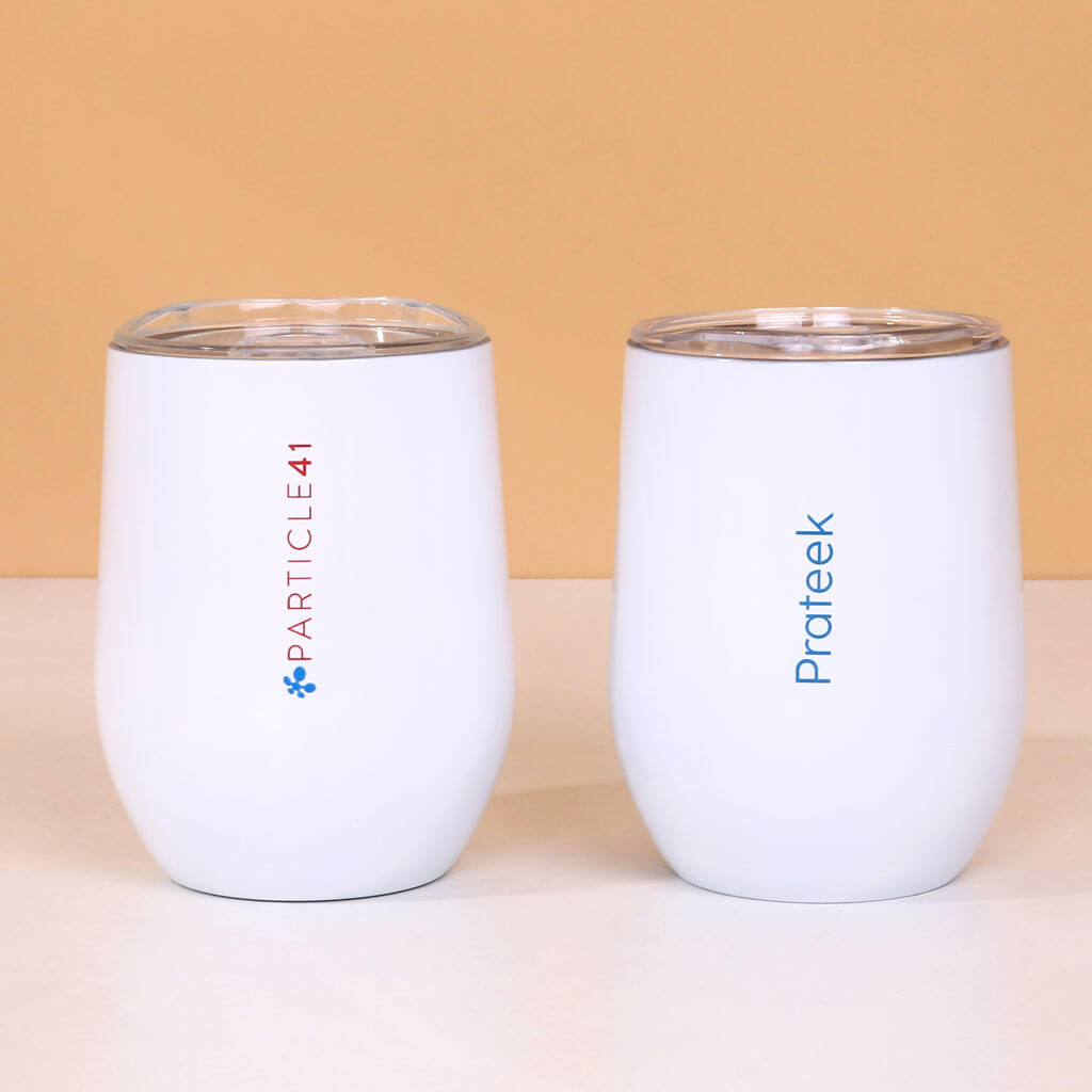 Particle41 - Customized White Tumbler Glass Particle41 - Customized White Tumbler Glass