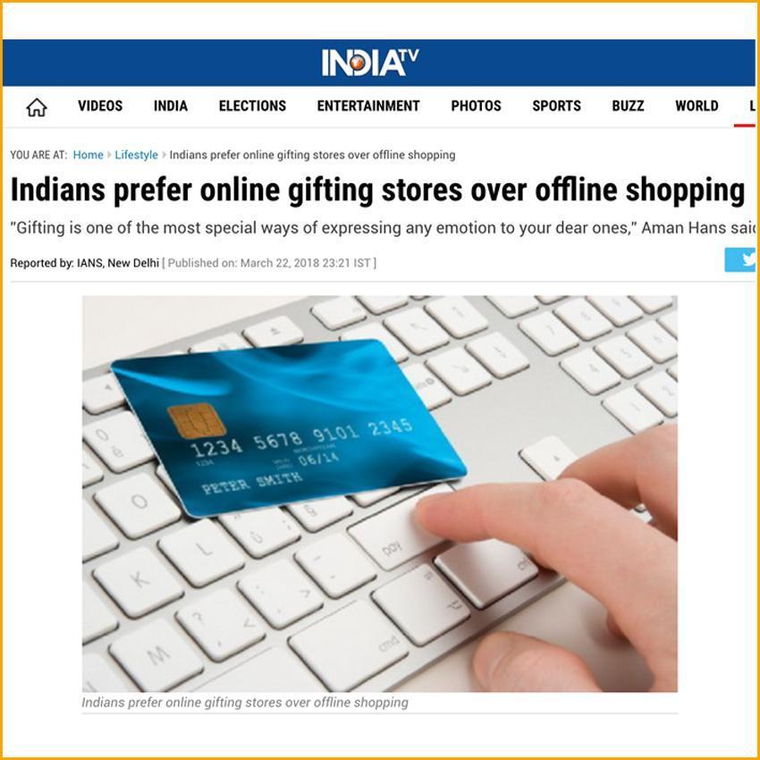 India TV | Indians prefer online gifting stores over offline shopping