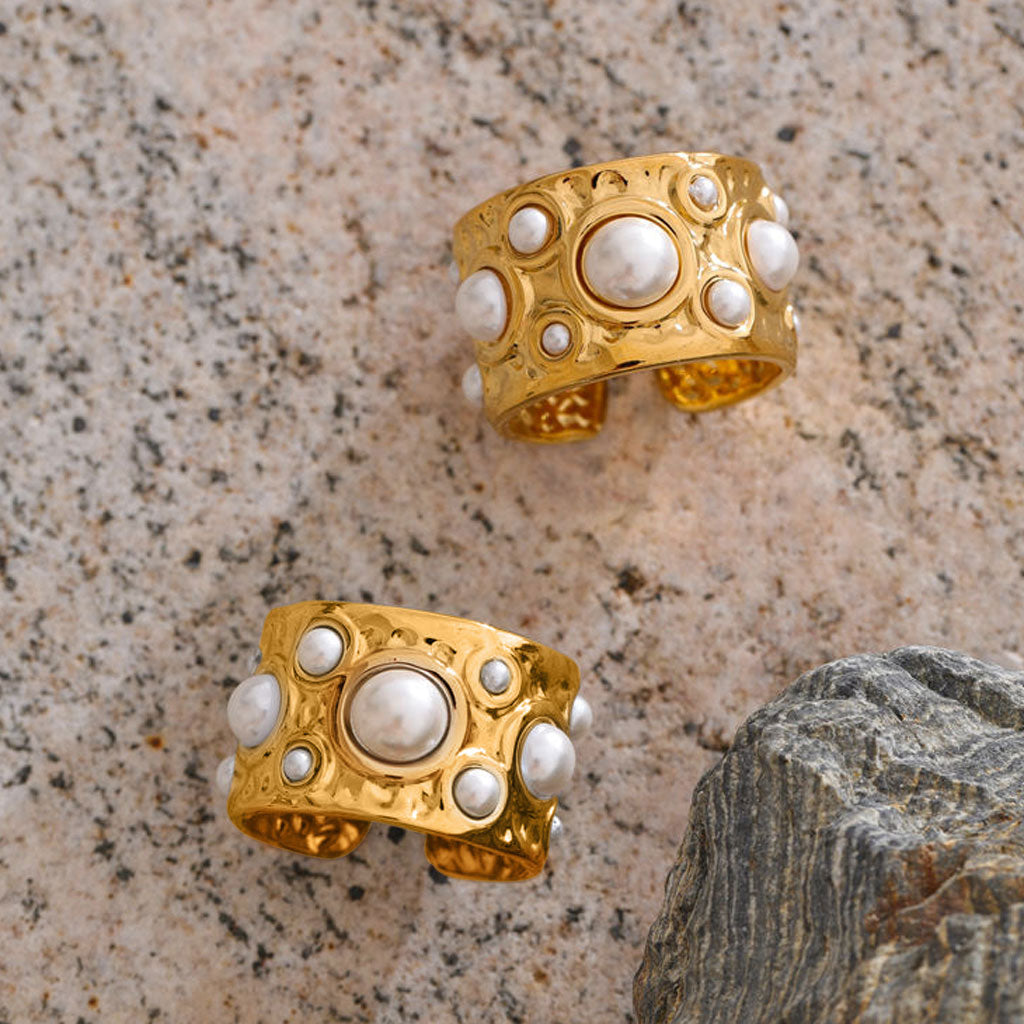 Pearl Studded Statement Ring Pearl Studded Statement Ring