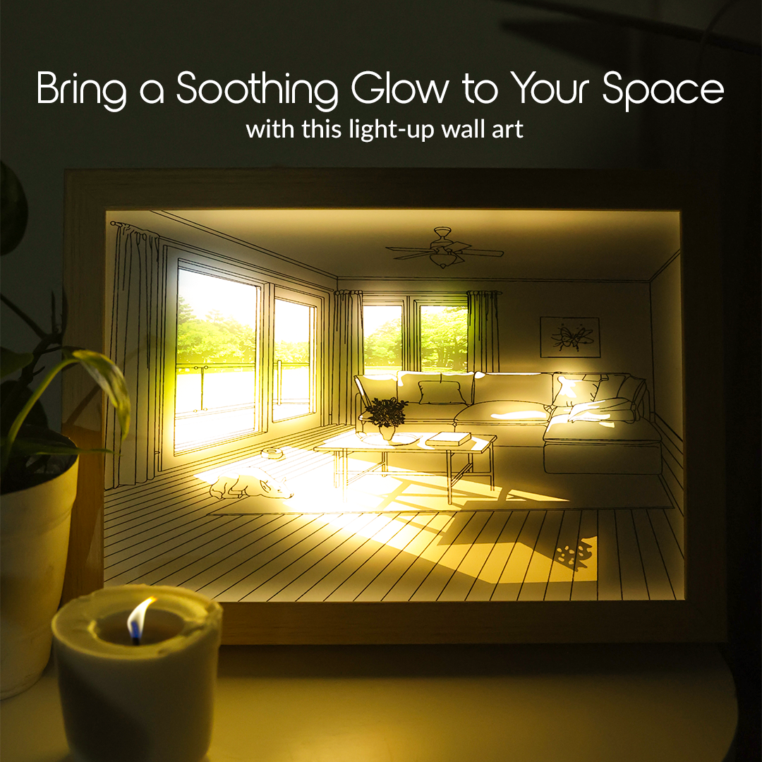 Buy LightUp Wall Art Online in India Gifts for Art Lovers Bigsmall