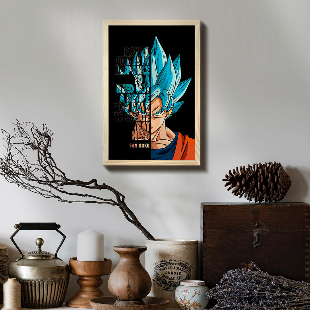 Son Goku Wooden Wall Art