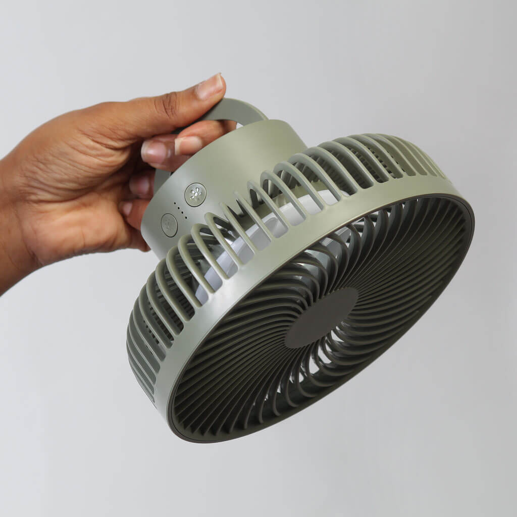 Portable Tripod Fan With Lamp