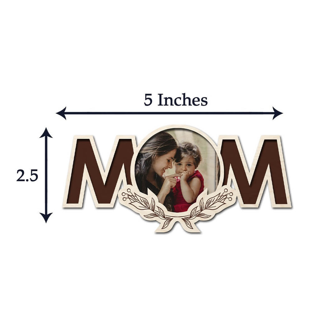 Personalized Mom Wooden Fridge Magnet