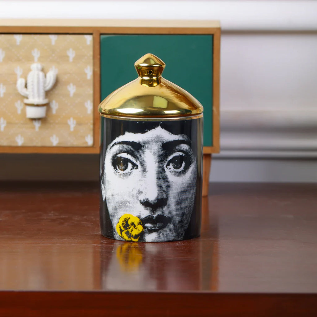 Lina Cavalieri Face Ceramic Jar Lina Cavalieri Face Ceramic Jar