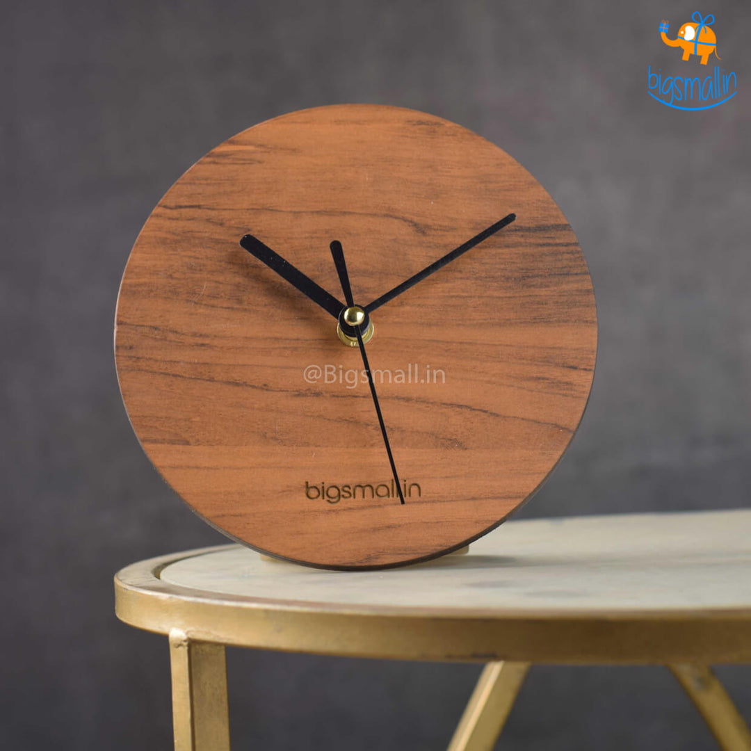 Minimal Wooden Table Clock