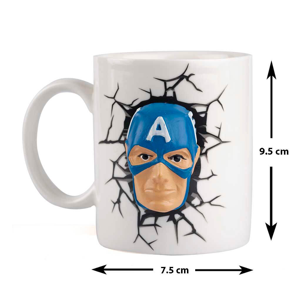 3D Captain America Mug