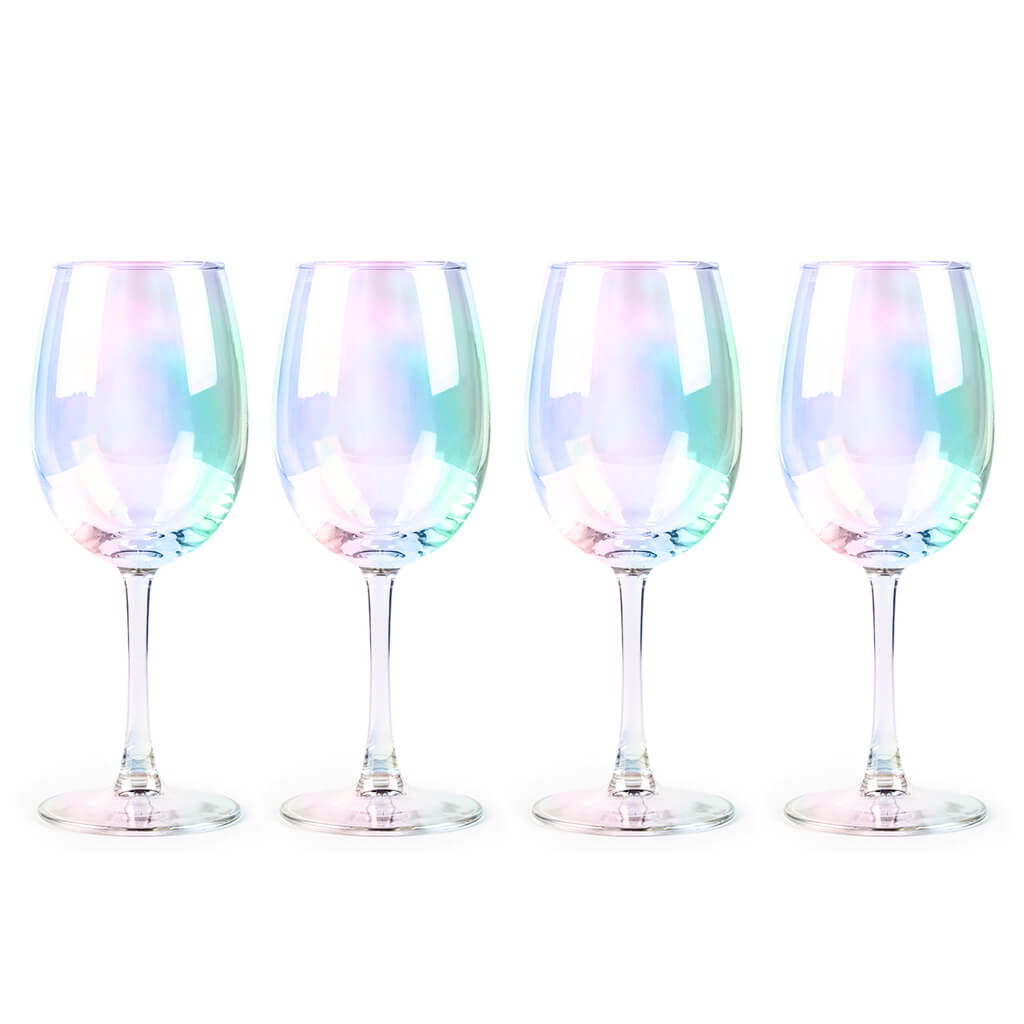 Rainbow Wine Glasses - Set of 4