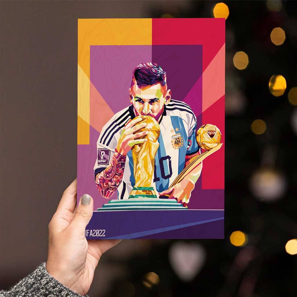 Messi Printed Wooden Frame