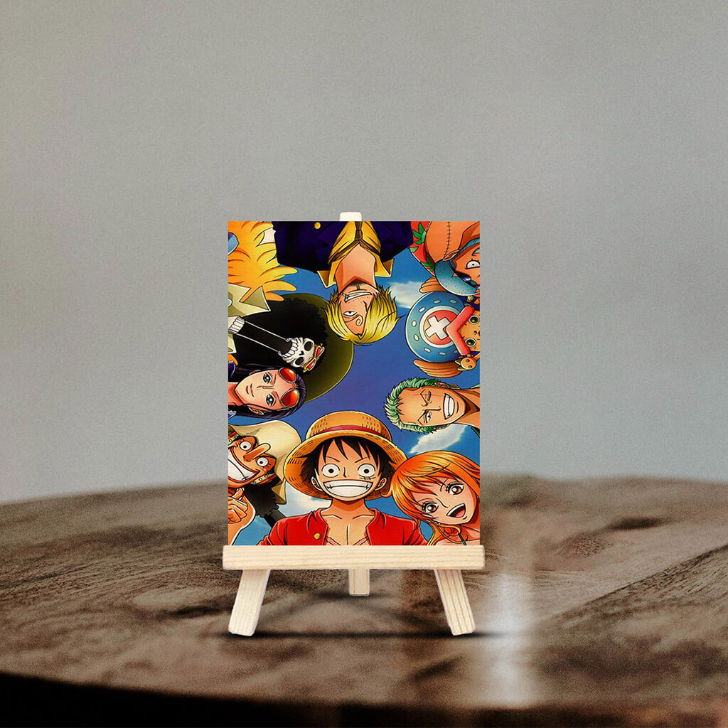 One Piece Luffy Team Pine Easel Stand