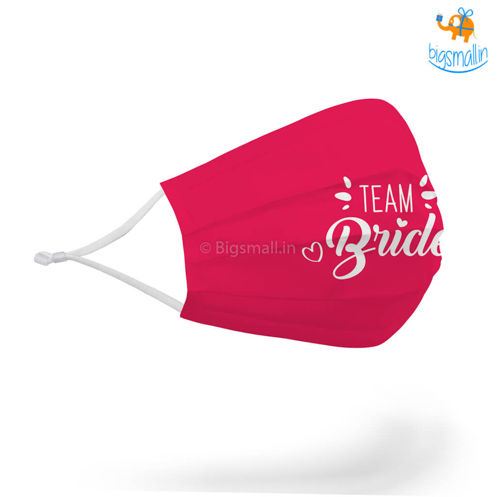 Team Bride Cotton Mask With Filter