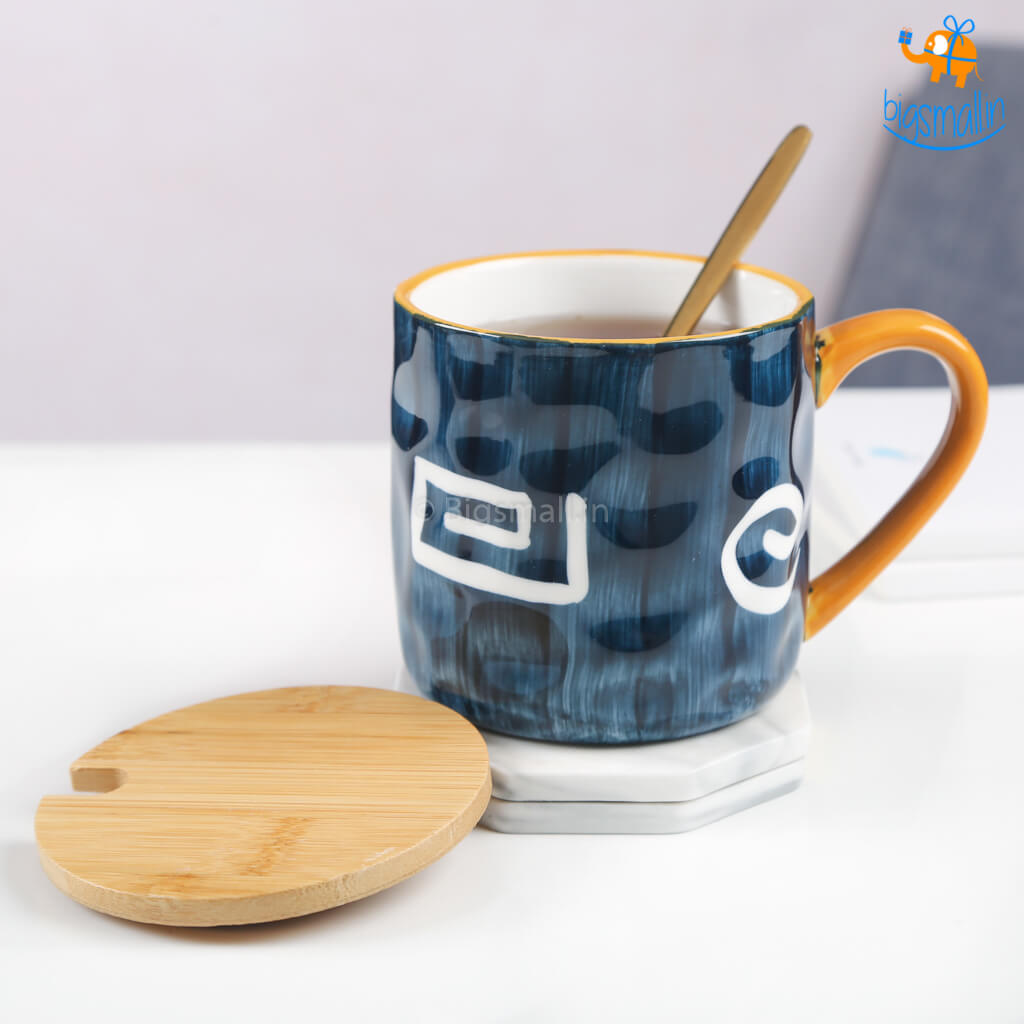 Shibori Printed Ceramic Mug