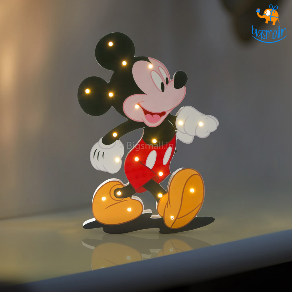 Mickey Mouse Wooden LED Lamp