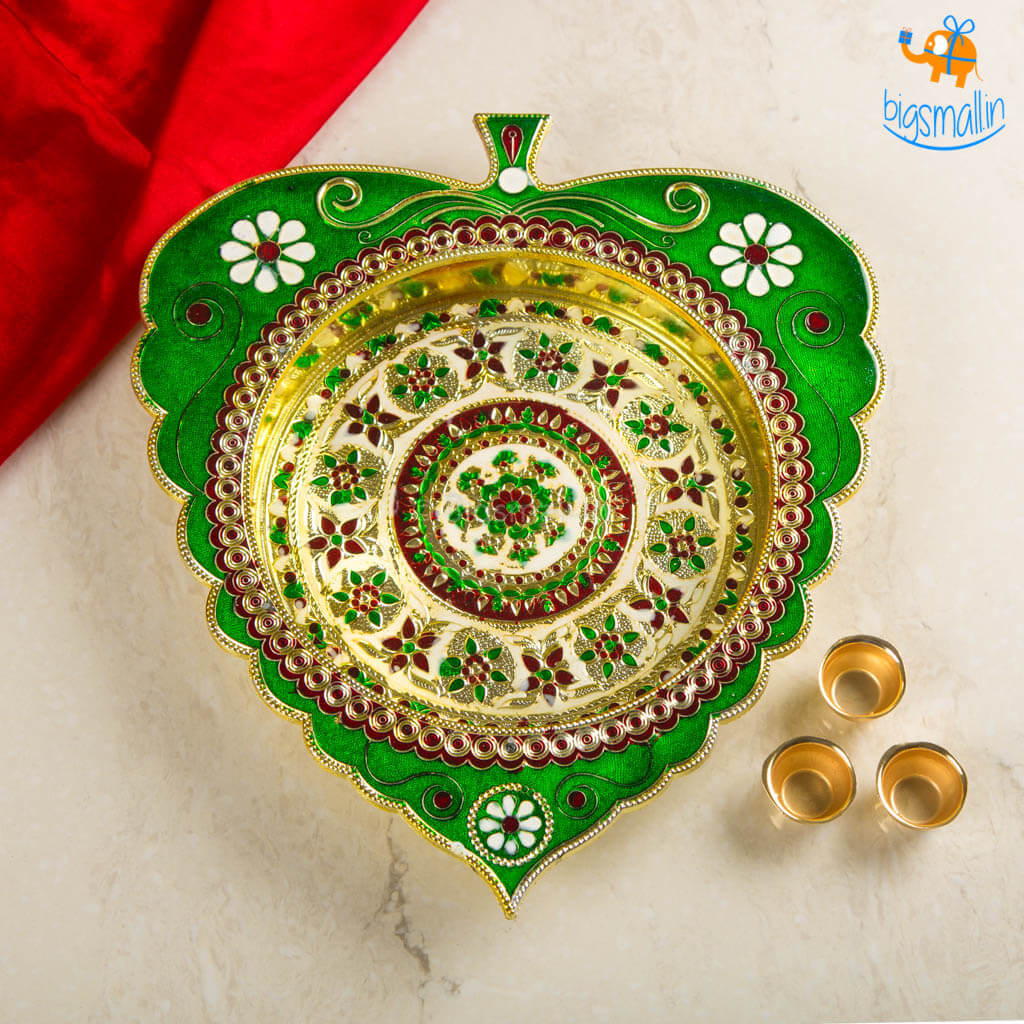 Handcrafted Artisan Pooja Plate