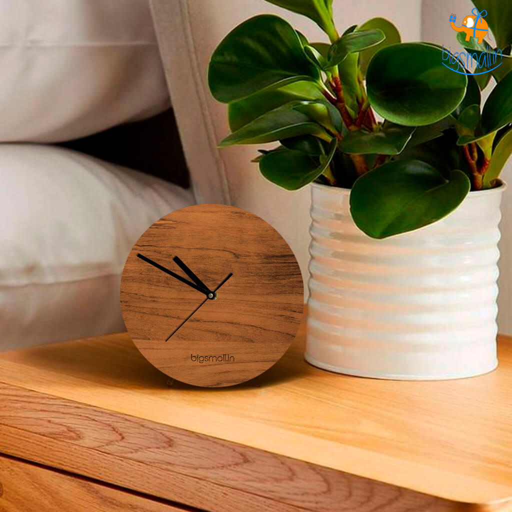 Minimal Wooden Table Clock
