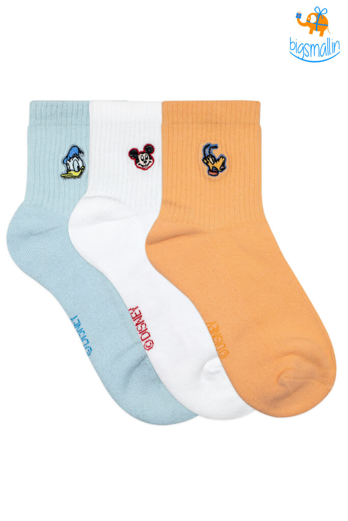 Donald, Mickey and Pluto Socks - Pack of 3
