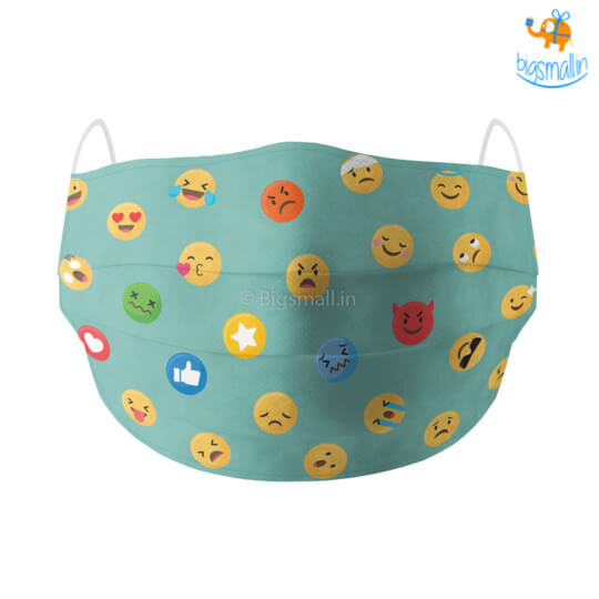 Emojis Cotton Mask With Filter