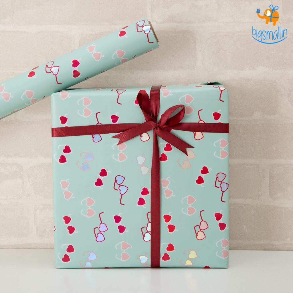 Hearty Sunglasses Gift Wrapping Paper Roll - bigsmall.in