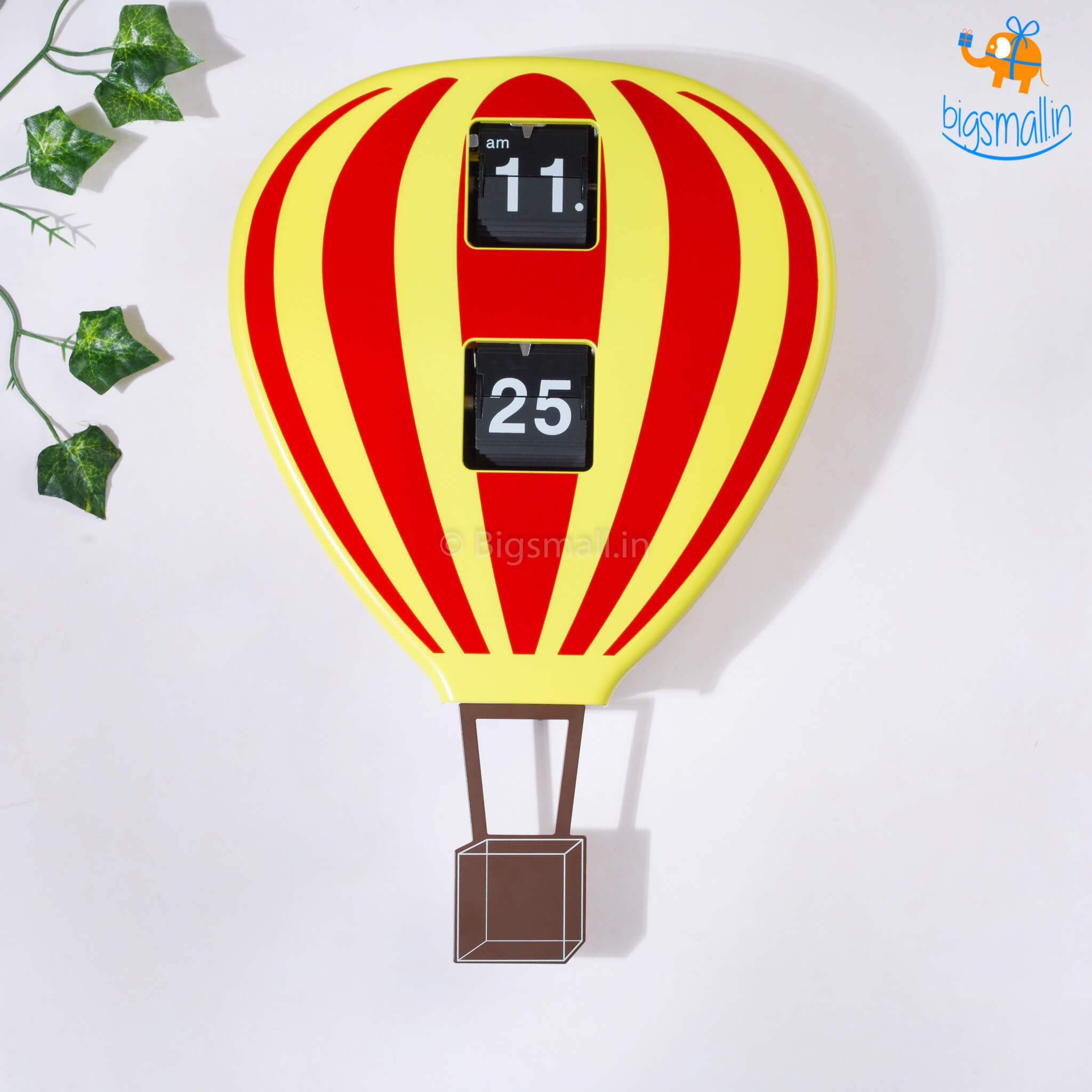 Hot Air Balloon Flip Clock - bigsmall.in