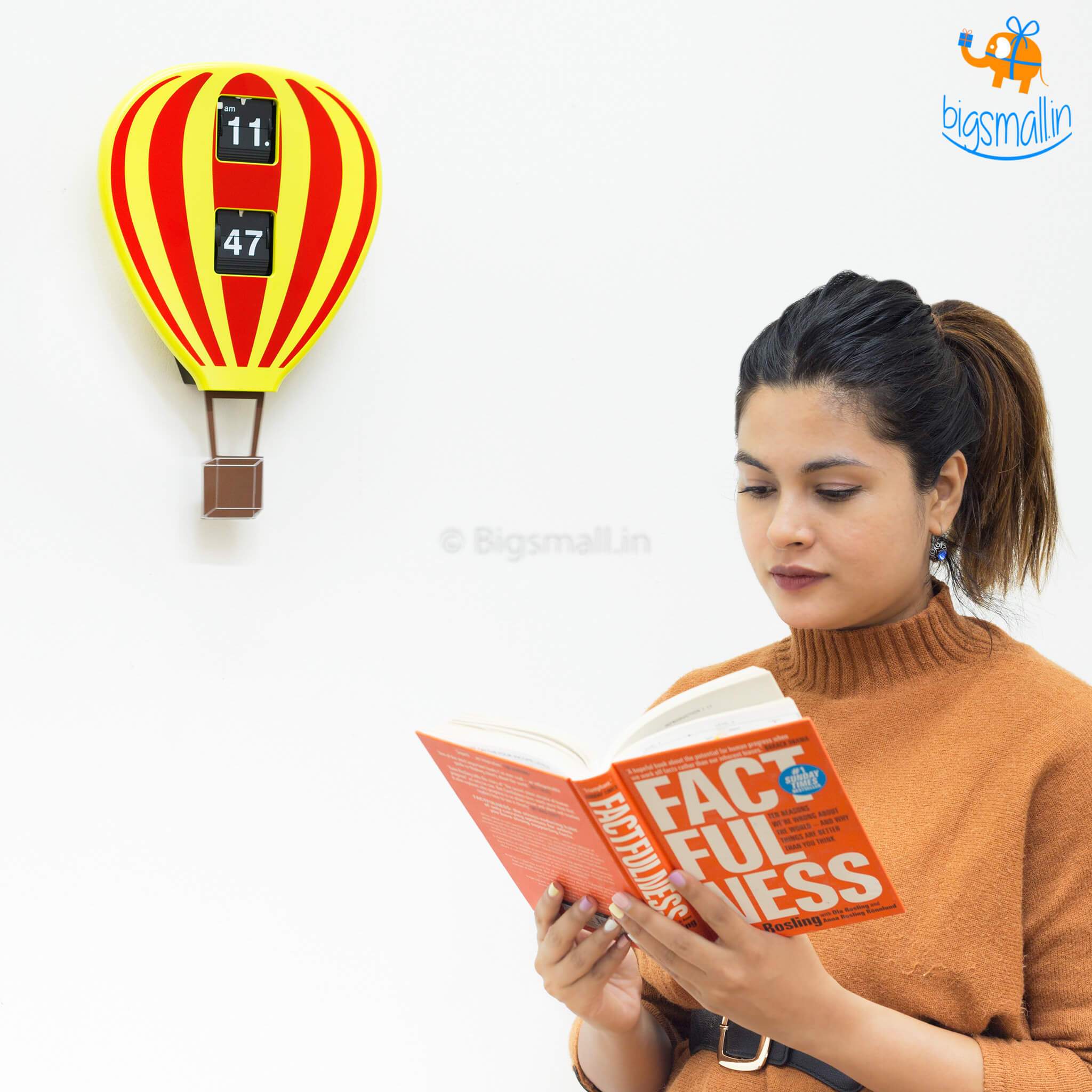 Hot Air Balloon Flip Clock - bigsmall.in