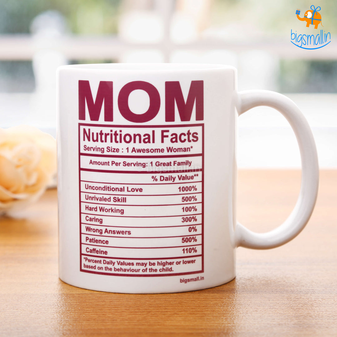 Mom Nutritional Facts Mug