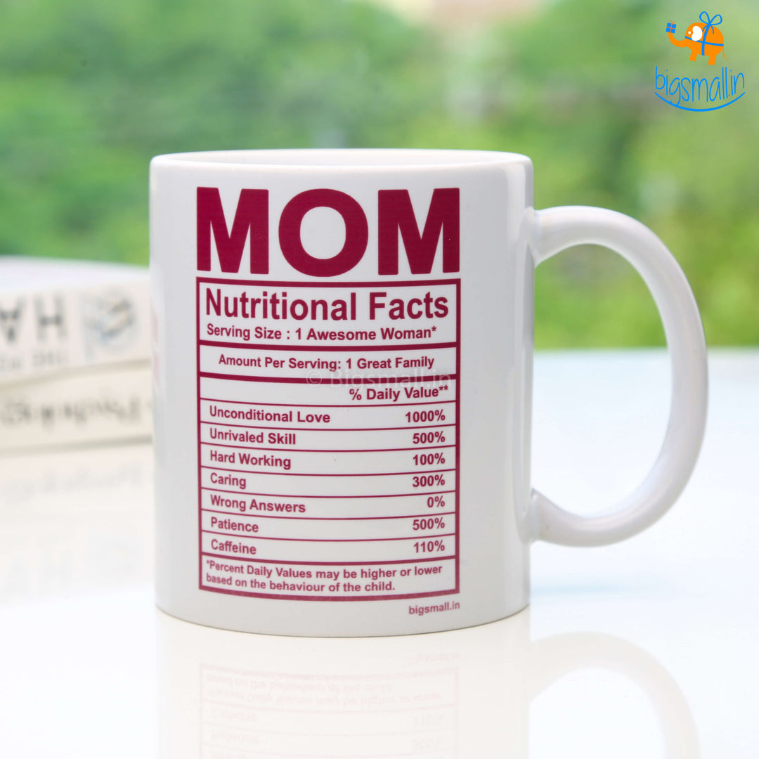 Mom Nutritional Facts Mug