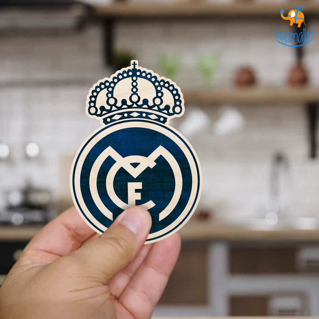 Real Madrid Wooden Fridge Magnet Real Madrid Wooden Fridge Magnet