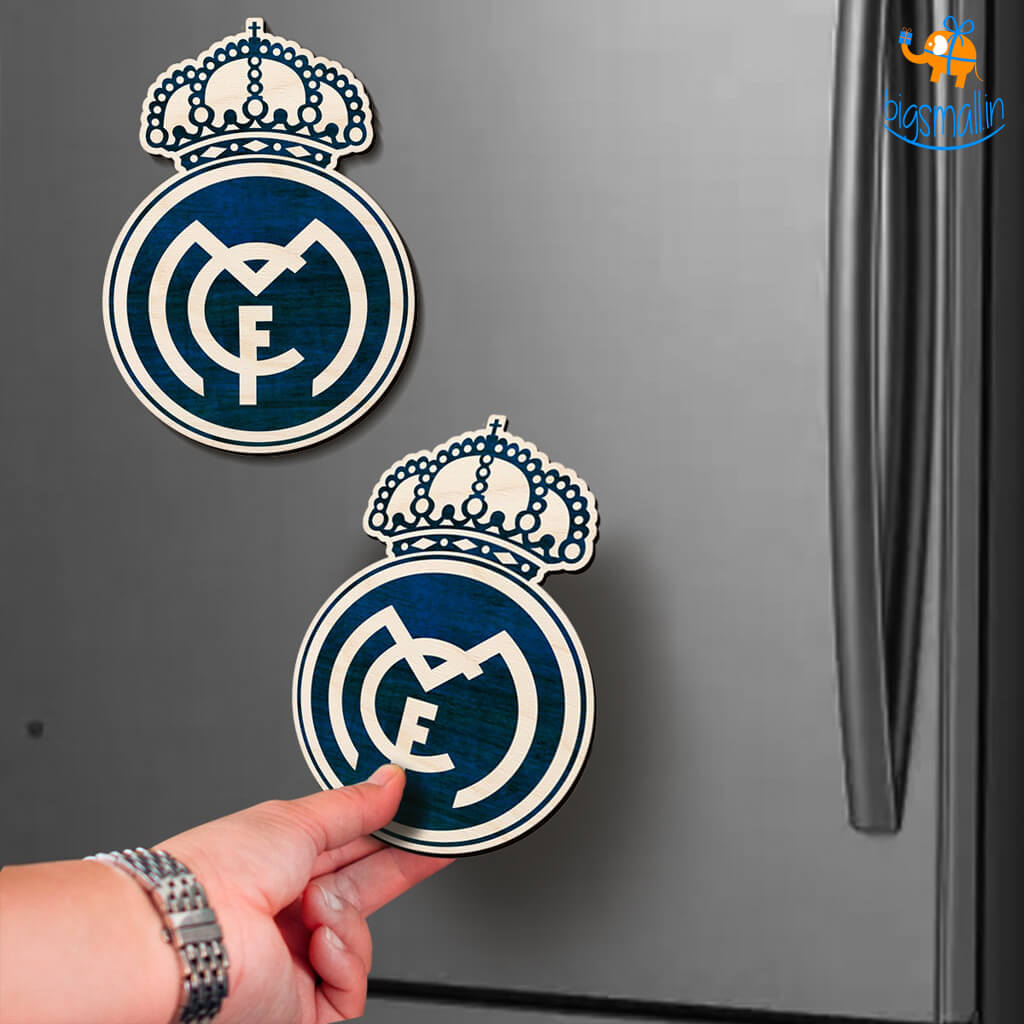 Real Madrid Wooden Fridge Magnet Real Madrid Wooden Fridge Magnet
