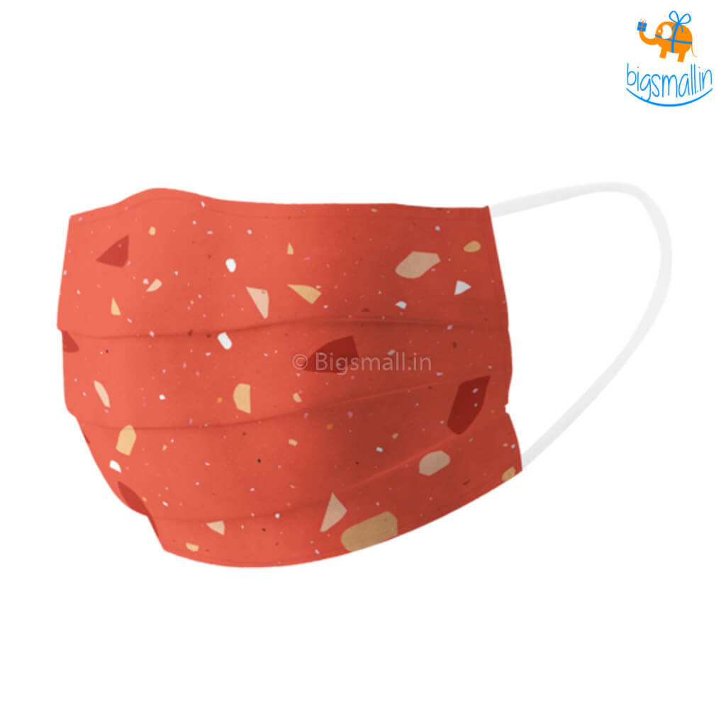 Shatter Print Cotton Mask With Filter
