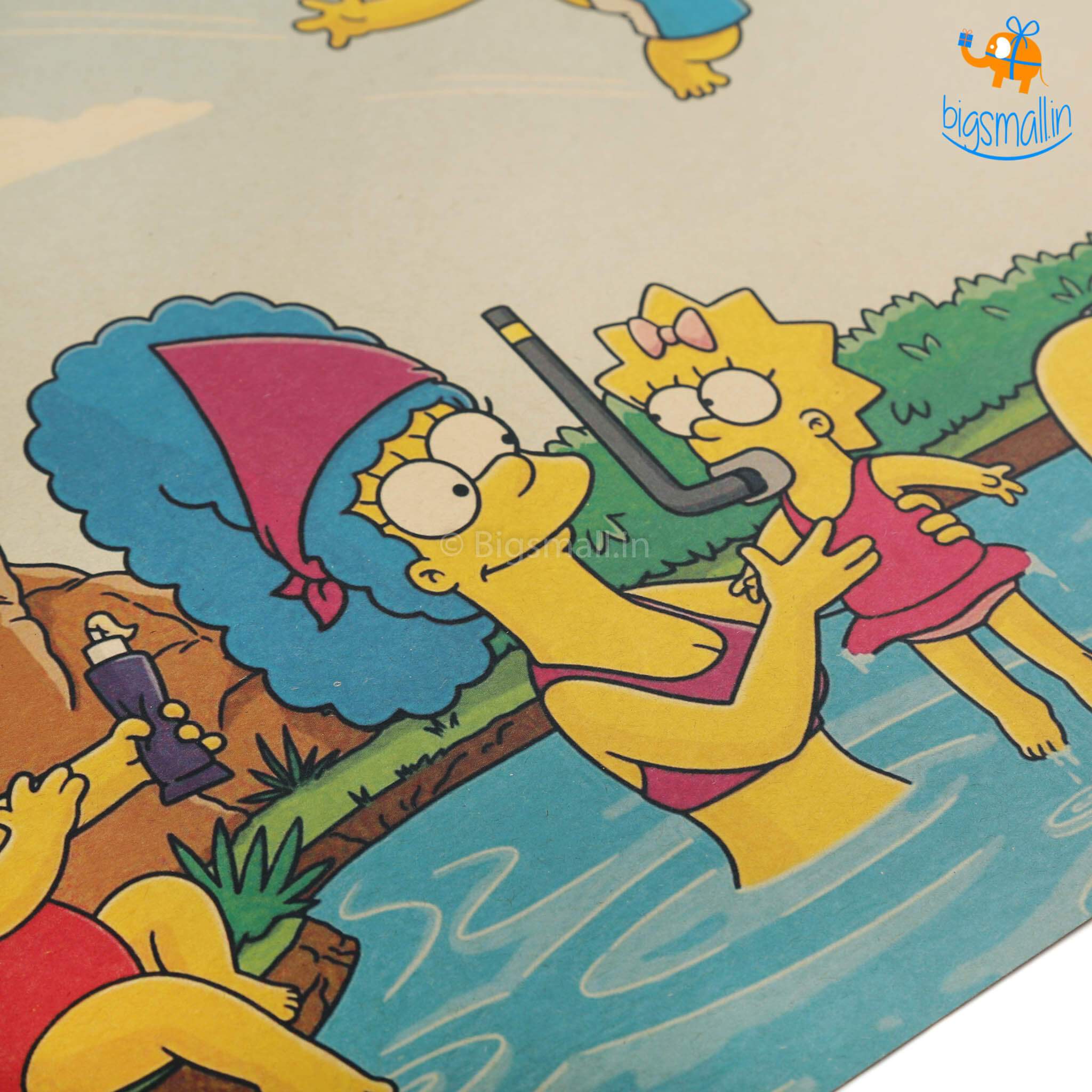 Simpsons Kraft Paper Poster - bigsmall.in