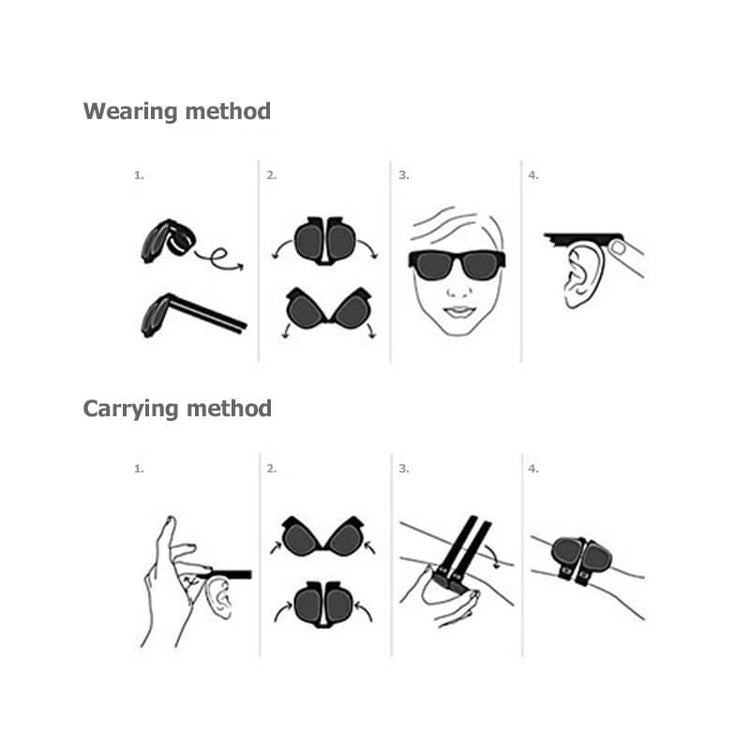 Foldable Sunglasses - bigsmall.in Foldable Sunglasses - bigsmall.in
