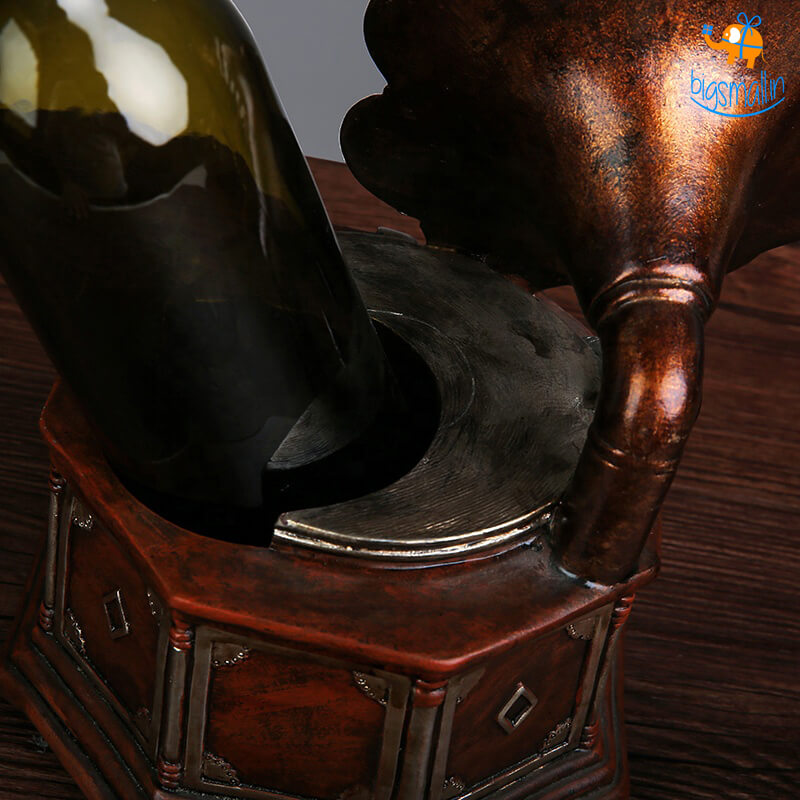 Retro Gramophone Wine Bottle Holder