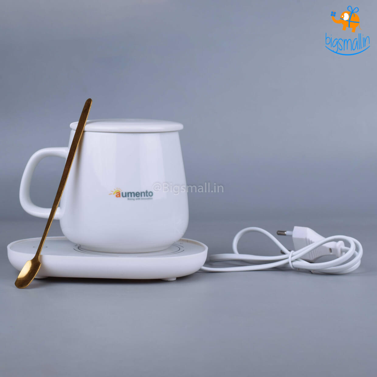 Coffee Mug With Electric Warmer - aumento