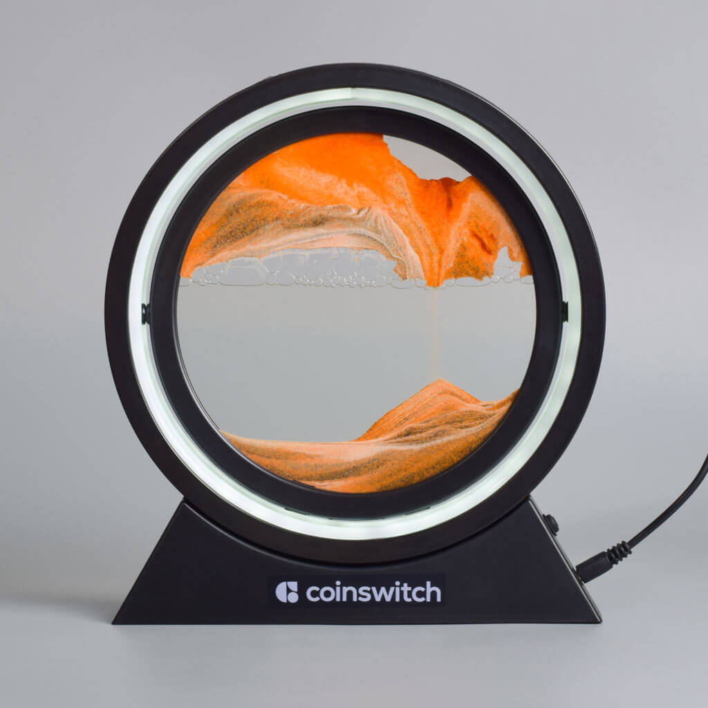 Rotating Sandscape Decorative Lamp - Coinswitch