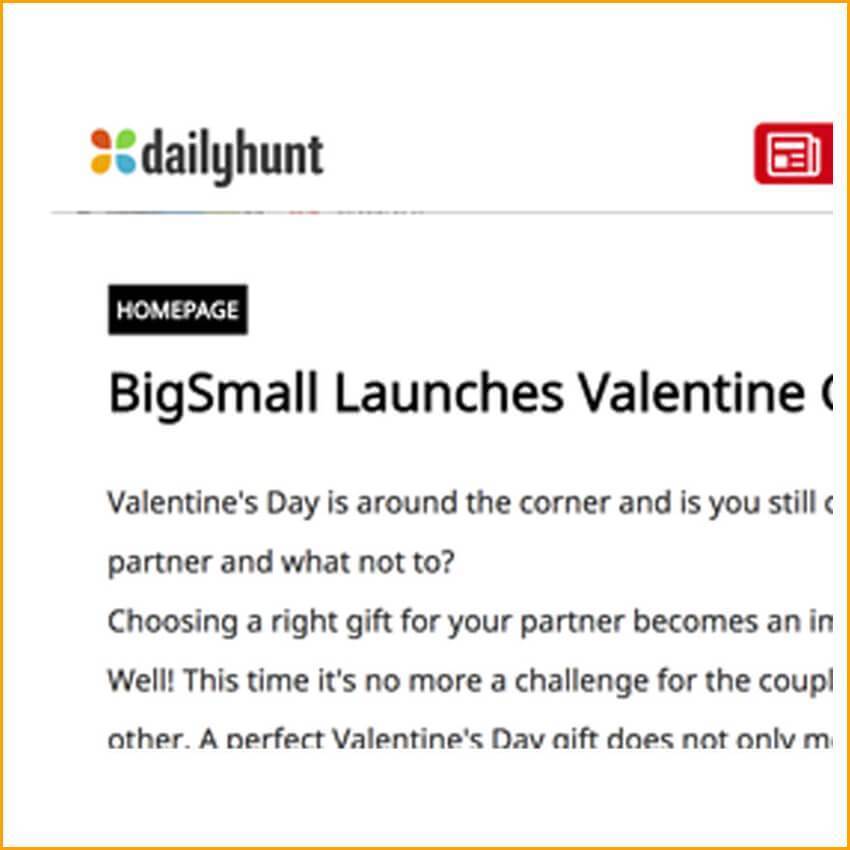 Daily Hunt | BigSmall Launches Valentine Gifting Collection