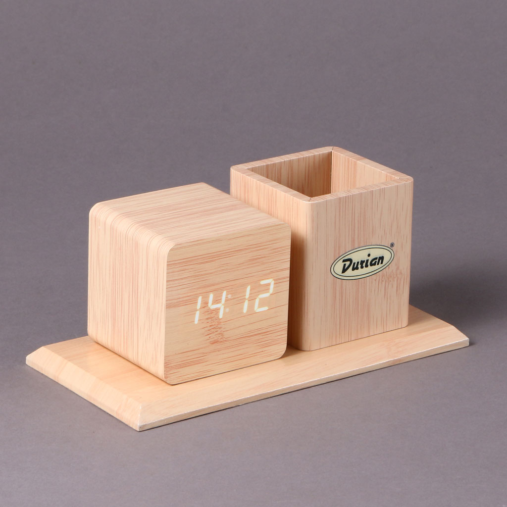 Durian - Customized Digital Clock with Pen Stand