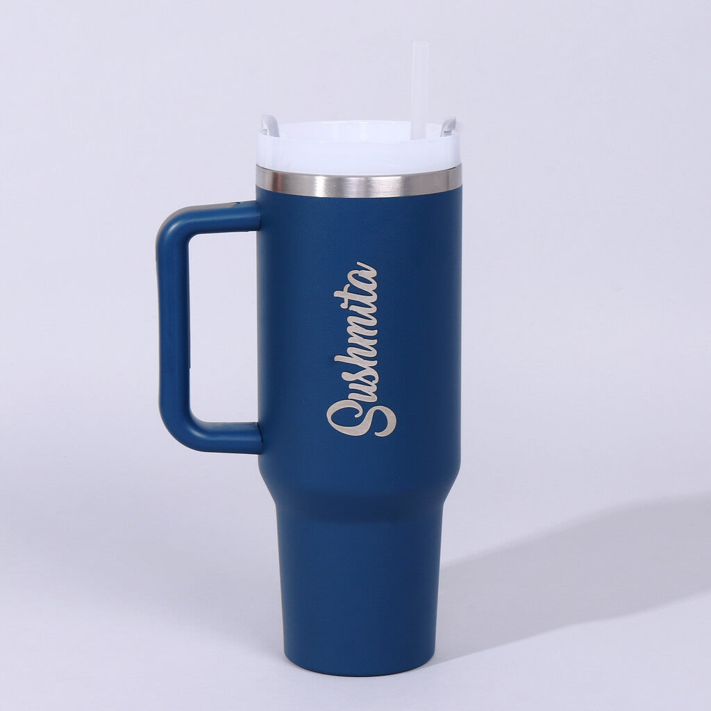 FTI Consulting - Customized Sipper Flask with Straw