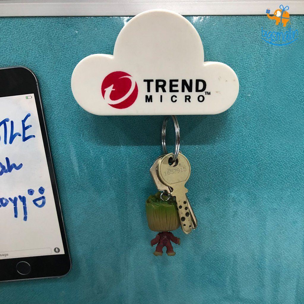 Magnetic Cloud Keychain Holder - Trend Micro