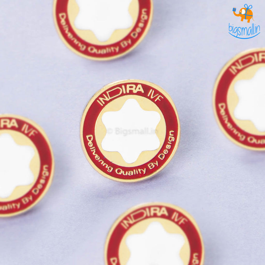 Metallic Lapel Pins -  Indira IVF