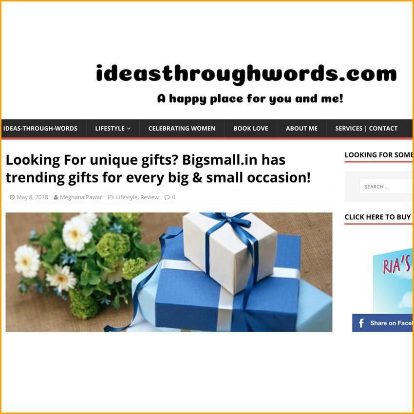 IdeasThroughWords | Looking For unique gifts? Bigsmall.in has trending gifts for every big & small occasion!