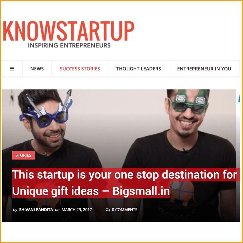 Knowstartup | This startup is your one stop destination for Unique gift ideas – Bigsmall.in