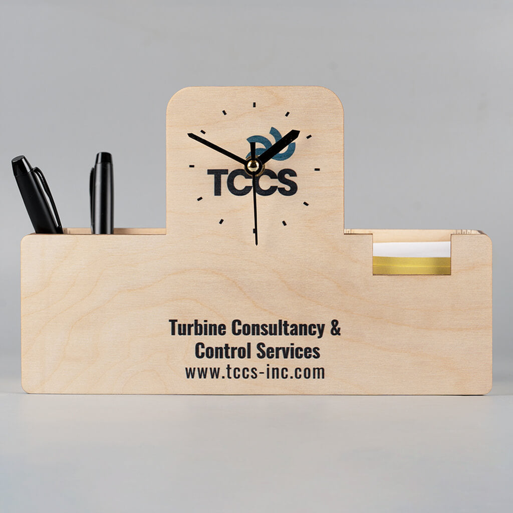 Customized Wooden Table Clock - TCCS | Corporate Gifts - Bigsmall