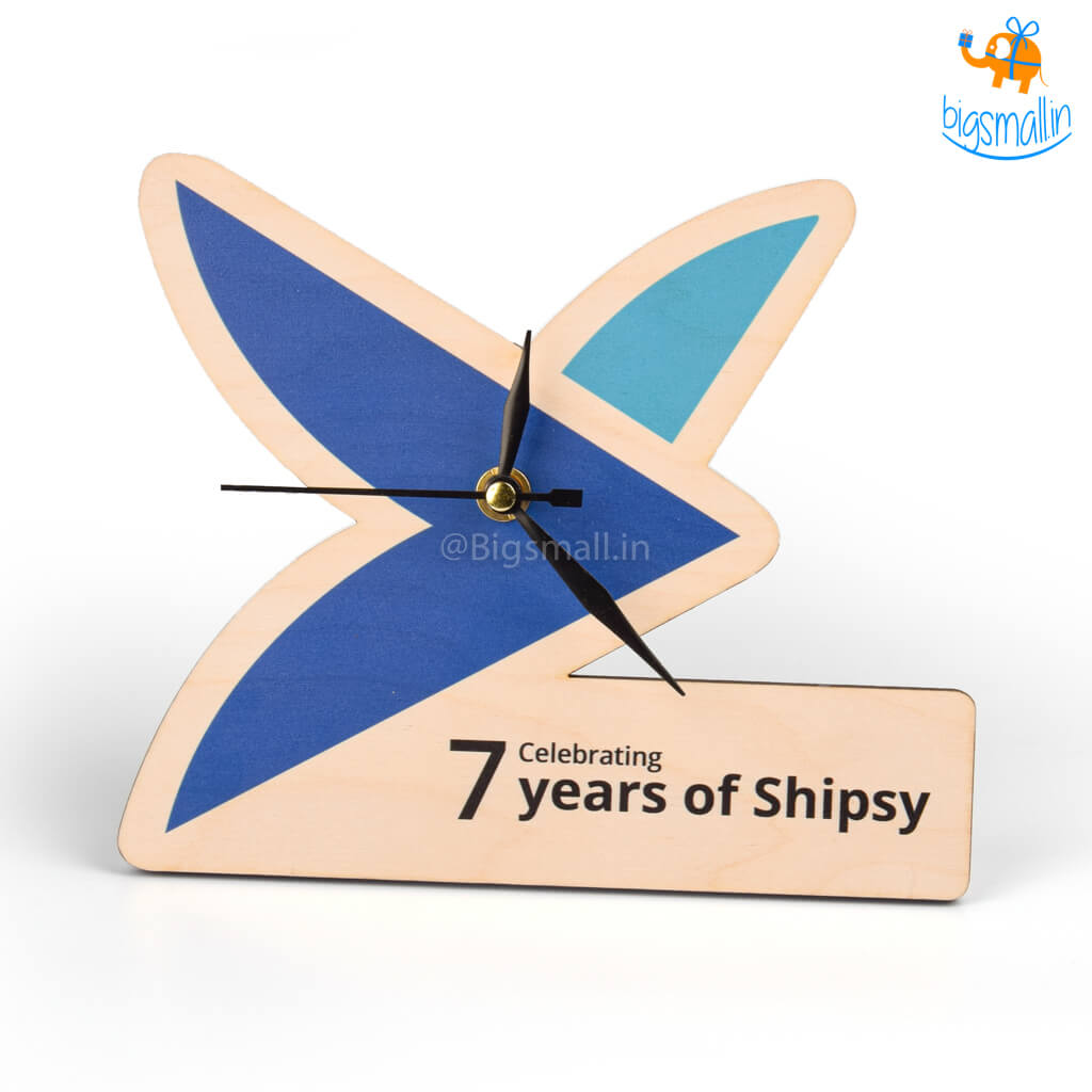 Customized Wooden Table Clock - Corporate Gift