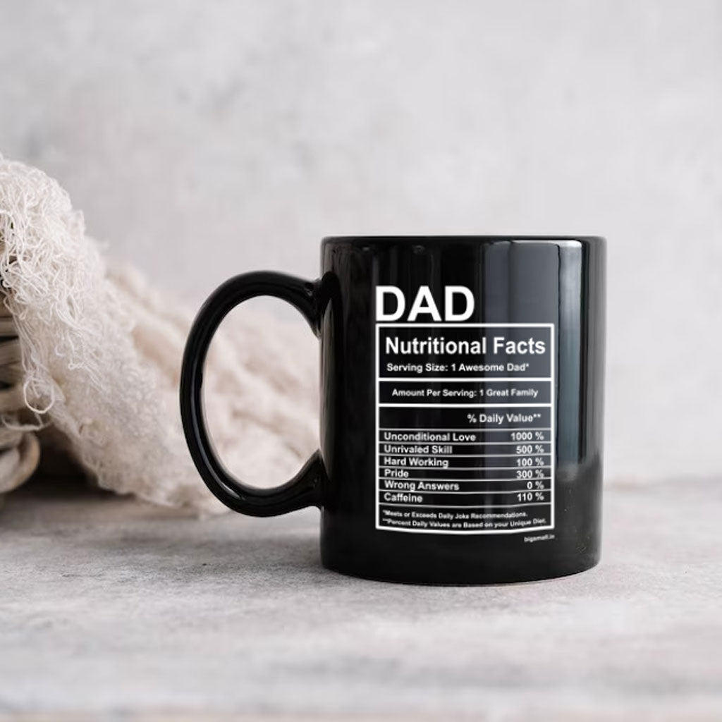 Dad Nutritional Facts Mug