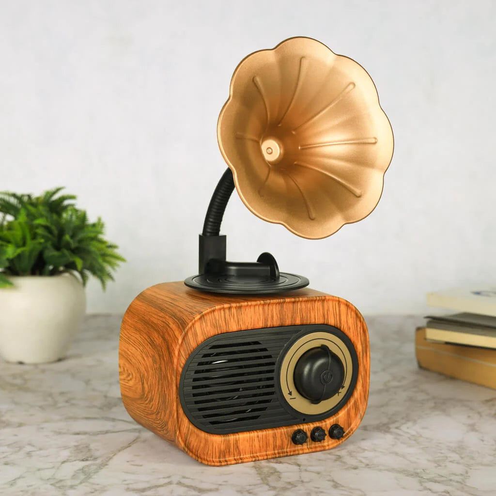 Vintage Gramophone Bluetooth Speaker