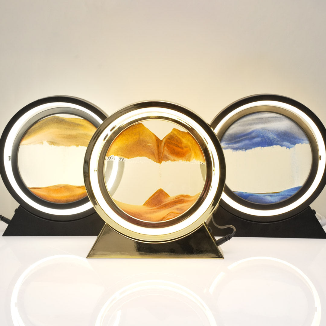 Rotating Sandscape Decorative Lamp