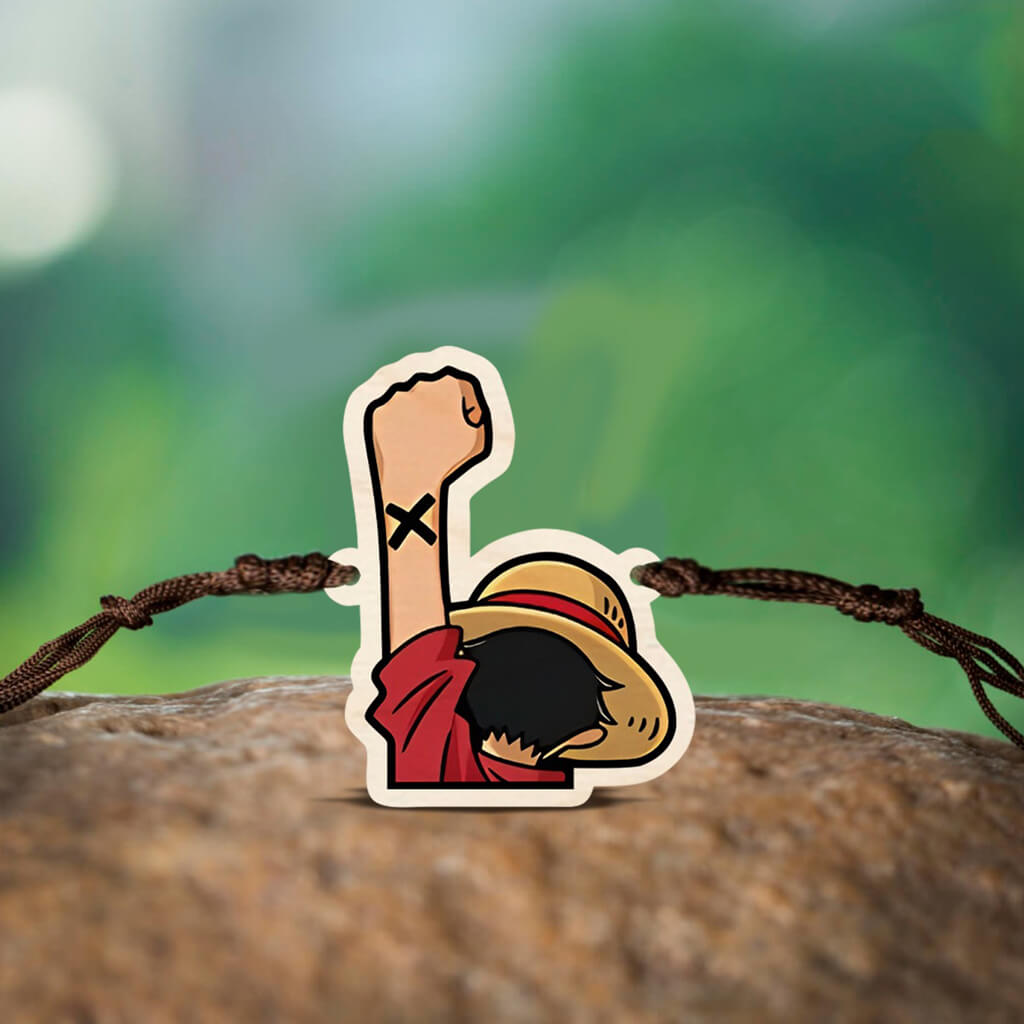 Monkey D. Luffy Wooden Rakhi