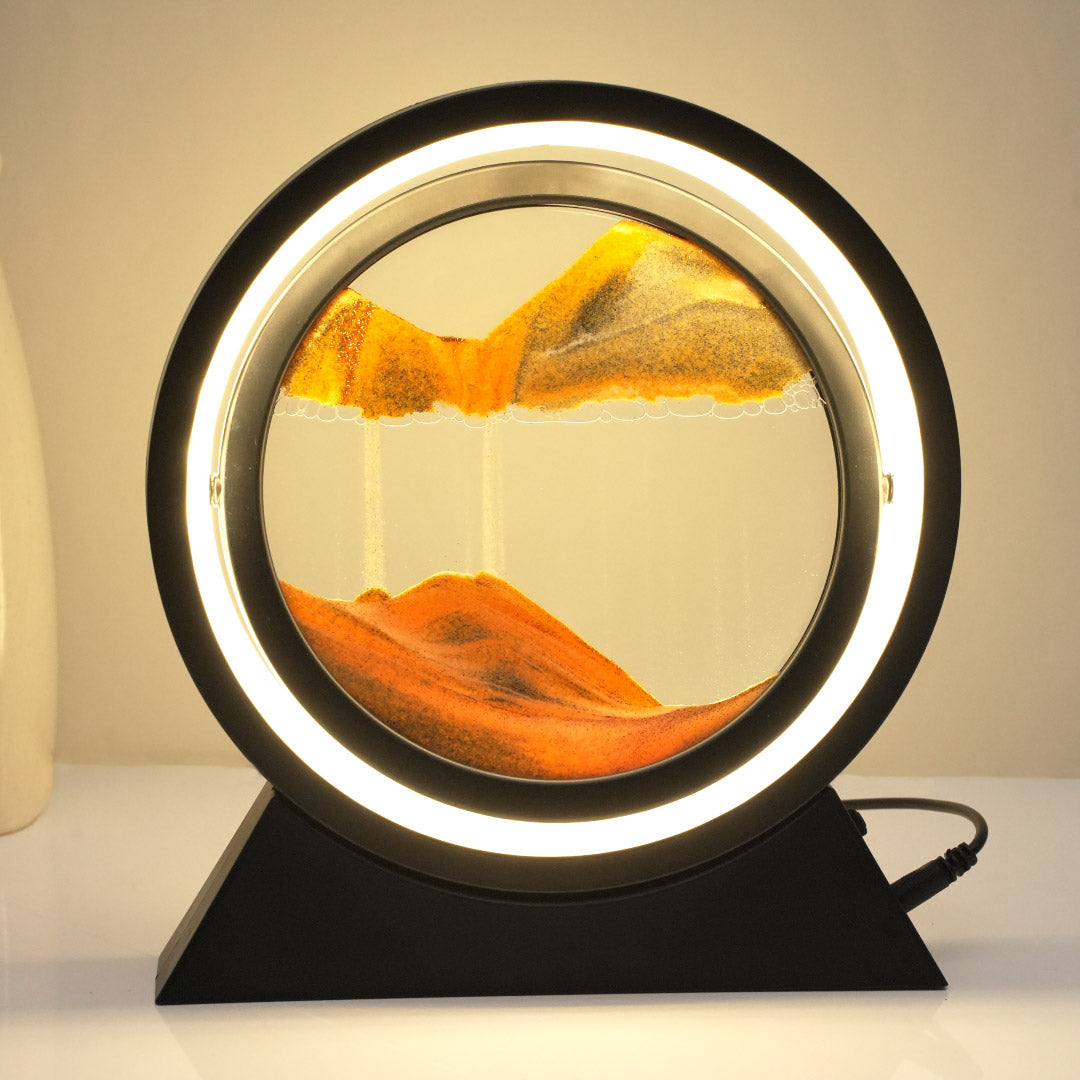 Rotating Sandscape Decorative Lamp