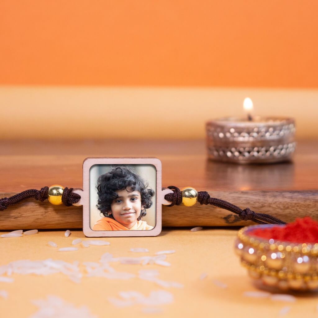 Personalized Printed Photo Rakhi With Magnet